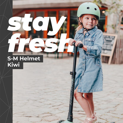 Scoot and Ride Baby Helmet with Adjustable Straps - Matte Finish - Small and Medium - Includes LED Safety Light and Soft Fleece Padding for Extra Protection