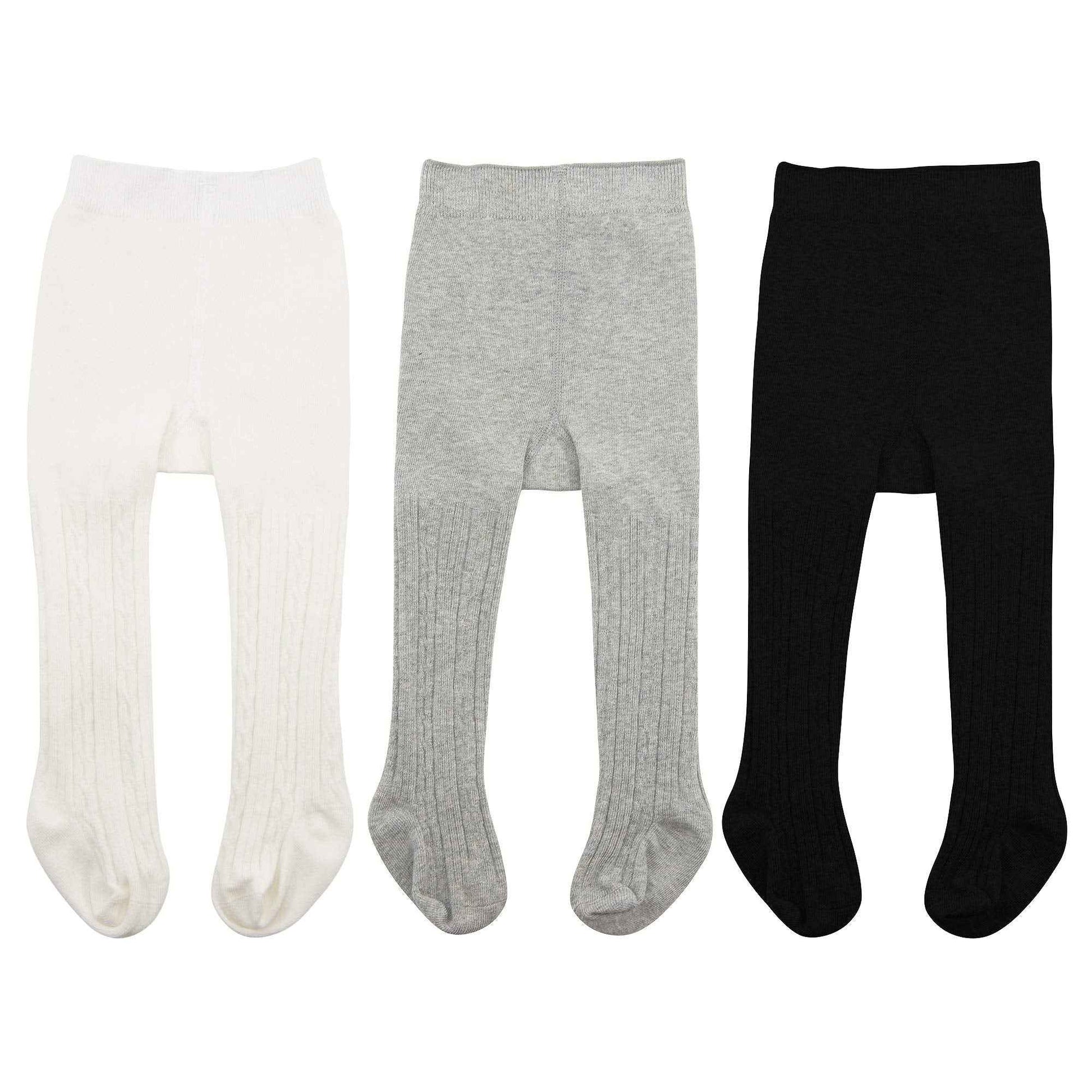Baby Tights for Girls Soft Cotton Leggings Toddler Solid Knitted Socks Warm Stockings Newborn Trousers
