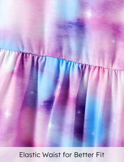 PATPAT Mädchenkleid ärmellos, Baby Mädchen Kleid mit Schleife an den Schulterträgern für Geburtstag, Party, Bankett, Hochzeit, Urlaub, Bunt
