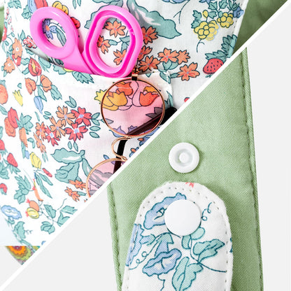 GAGAKU Puppentrage ab 3 Jahre Bauchtrage Babypuppen Zubehör Schultergurte Babytrage Puppe Kleinkind Puppentragetasche Stofftiertrage Kuscheltierträger - Rose - Kaninchengarten