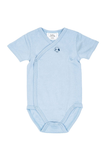 Stellou & friends Baby Body, 100% Bio-Baumwoll Wickelbody 3er MultiSet, kuschelweiche und hochwertige Kinder Kleidung für Jungs und Mädchen, Langarm & Kurzarm-body, OEKO-TEX 100 Zertifiziert