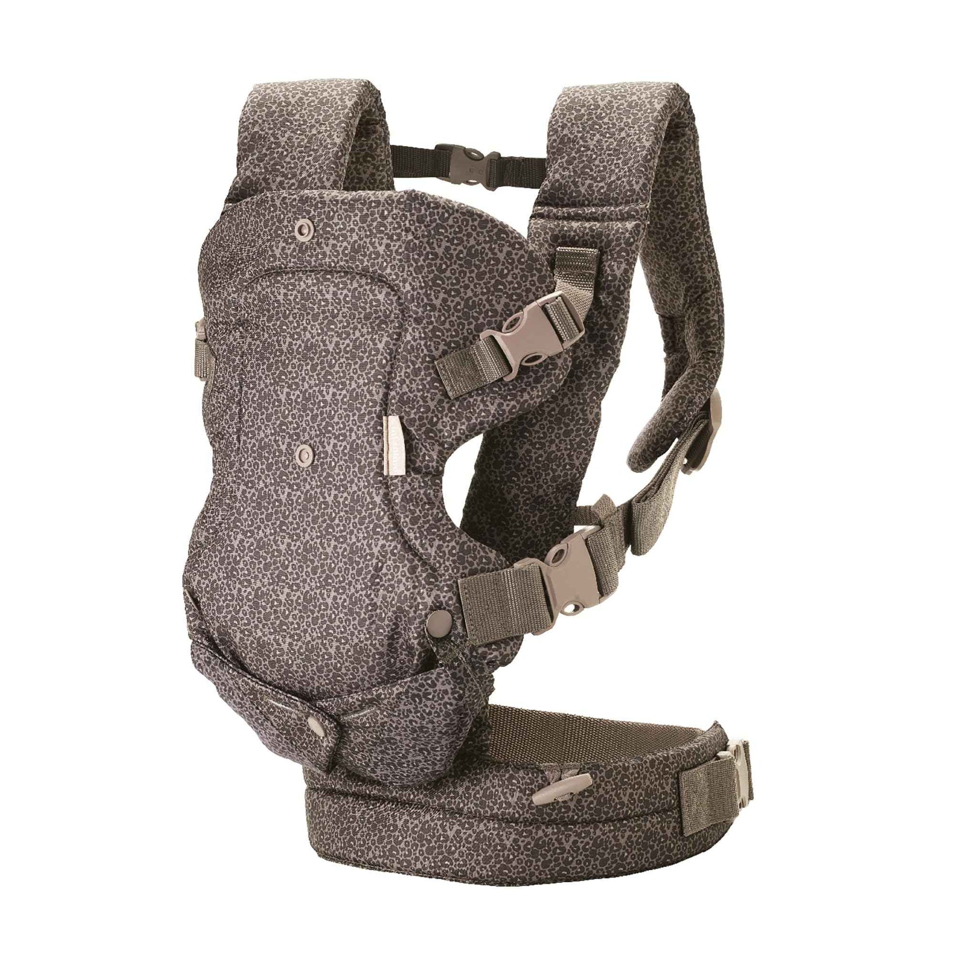 Infantino Flip Advanced 4-in-1 Babytrage, Ergonomisch, Umwandelbar, mit Blickrichtung Nach Innen und Außen, Vorne und Hinten Tragbar für Neugeborene bis Kleinkinder von 3,6-14,5 kg, Grau