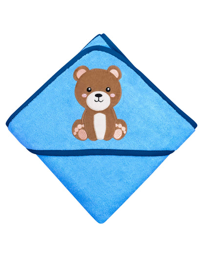 LAYNENBURG Premium Kapuzenhandtuch Baby - Badehandtuch aus 100% Baumwolle - Oeko TEX - Handtuch mit Kapuze für Neugeborene & Kinder - Badetuch, Babyhandtuch Mädchen, Jungen (Waschbär 80 x 80cm)