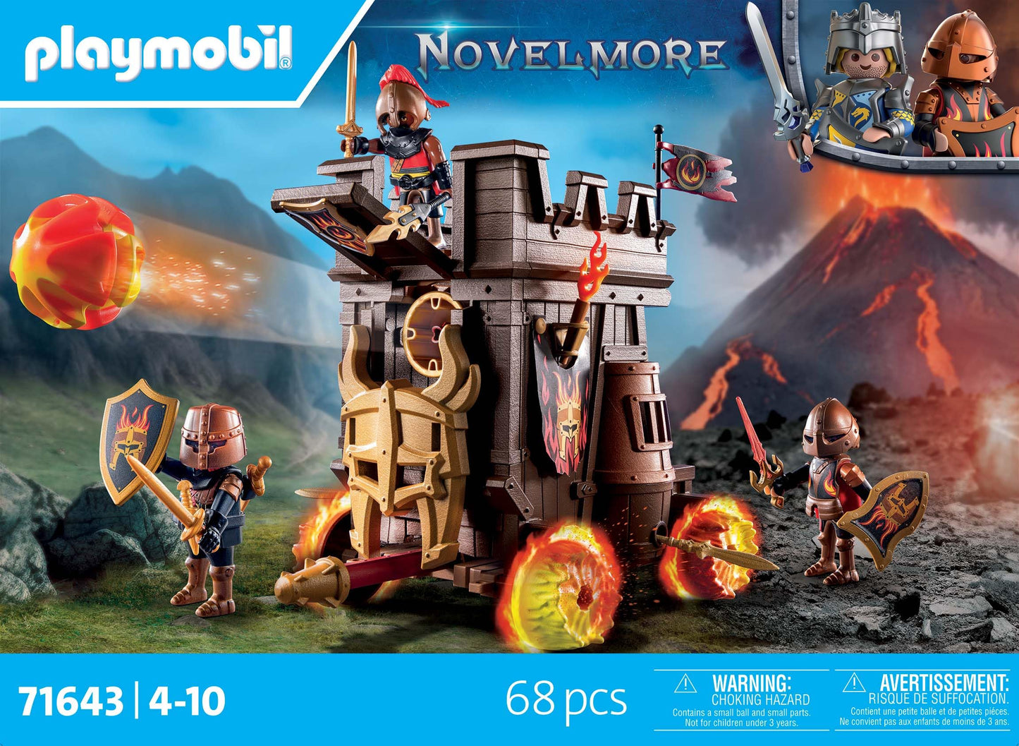 PLAYMOBIL Novelmore 71642 Arwynns Castle, Knight's Castle, Includes Three Knights and Numerous Accessories for Realistic Battles, Action-packed Toy for Children from 4 Years