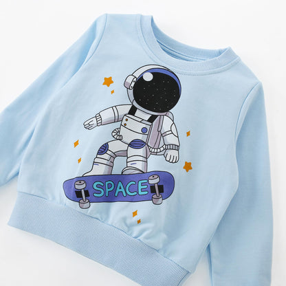 Pilipulu Sweatshirt Boys Kids Pullover Boys Cotton Long Sleeve Shirt Kids Dinosaur Digger Warm Tops 2-7 Years Size 92 98 104 110 116 122