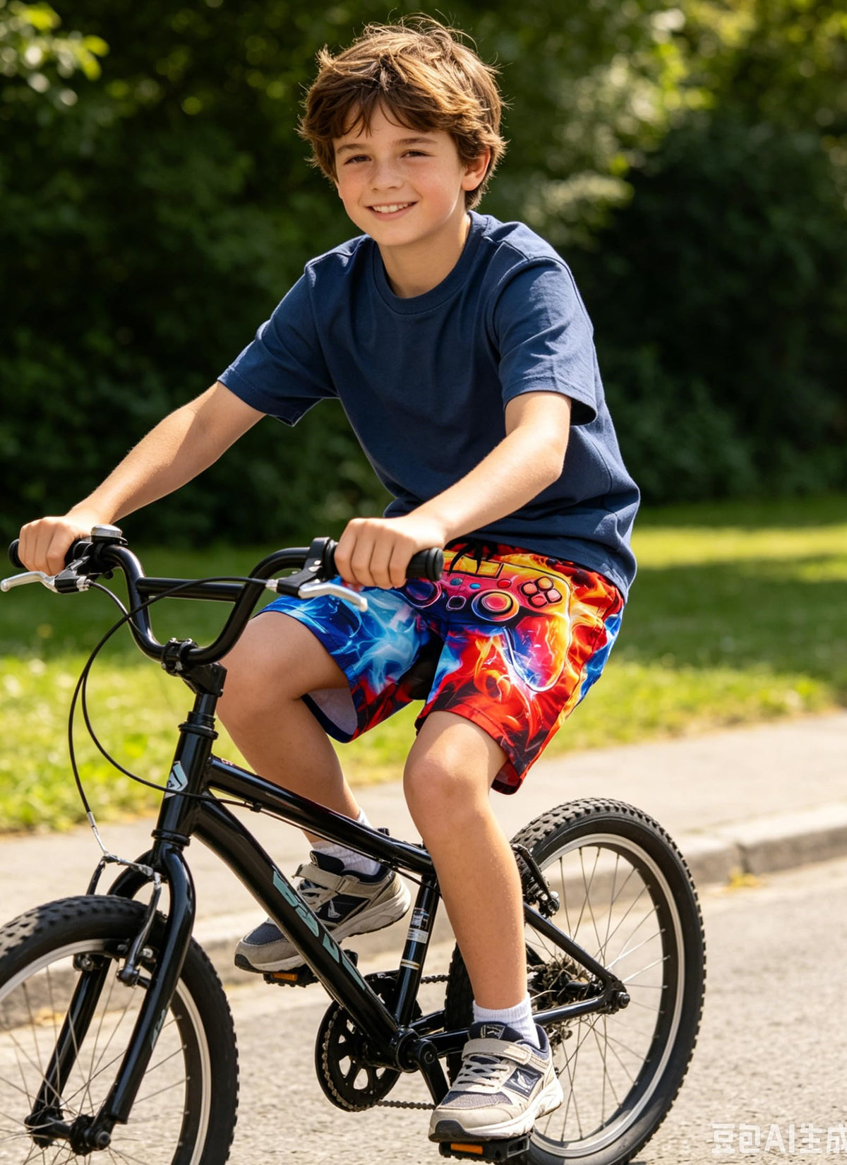 Fanient Badehose Jungen Schwimmshorts - 2 in 1 Badeshorts mit Kompression Liner für optimalen Komfort