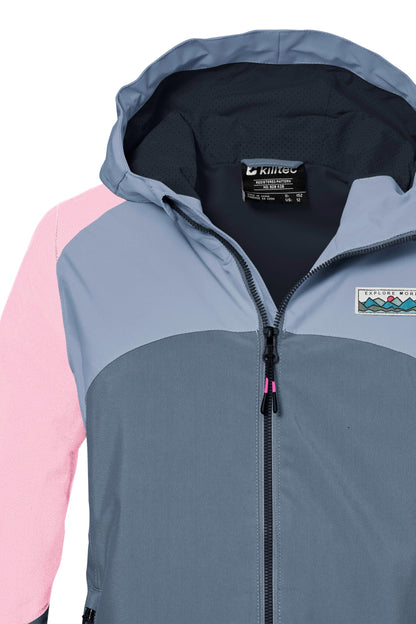 Killtec Girls Kos 150 Grls Jckt functional jacket is waterproof/rain jacket with hood 