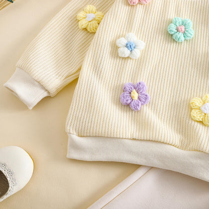 Baby Mädchen Kleidung Langarm Top + Hose Zweiteiler Neugeborene Herbst Winter Babykleidung Set Kleinkind Bekleidungssets für 6 Monate-4 Jahre