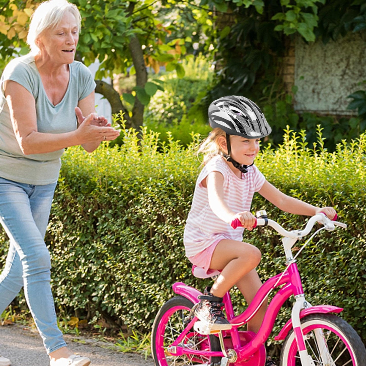 Kinderhelm, Fahrradhelm, Alter 3–13 Jahre, verstellbarer Fahrradhelm für Jungen, Mädchen und Kleinkinder, Kinder-Fahrradhelm und Polster-Set für Jungen und Mädchen, komplettes Sicherheitsset für