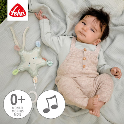Fehn Mini-Spieluhr Otter – Kuscheltier & Einschlafhilfe: Aufzieh-Spieluhr mit sanfter Melodie Brahms Wiegenlied beruhigt in jeder Situation – für Babys und Kleinkinder ab 0+ Monaten