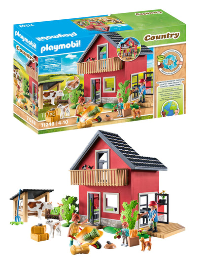PLAYMOBIL Country 71441 Gemütliches Bauwagencafé, spielerisches Lernen mit liebevoll gestaltetem Bauwagen, detailreicher Austattung und einem Gänseteich, nachhaltiges Spielzeug für Kinder ab 4 Jahren