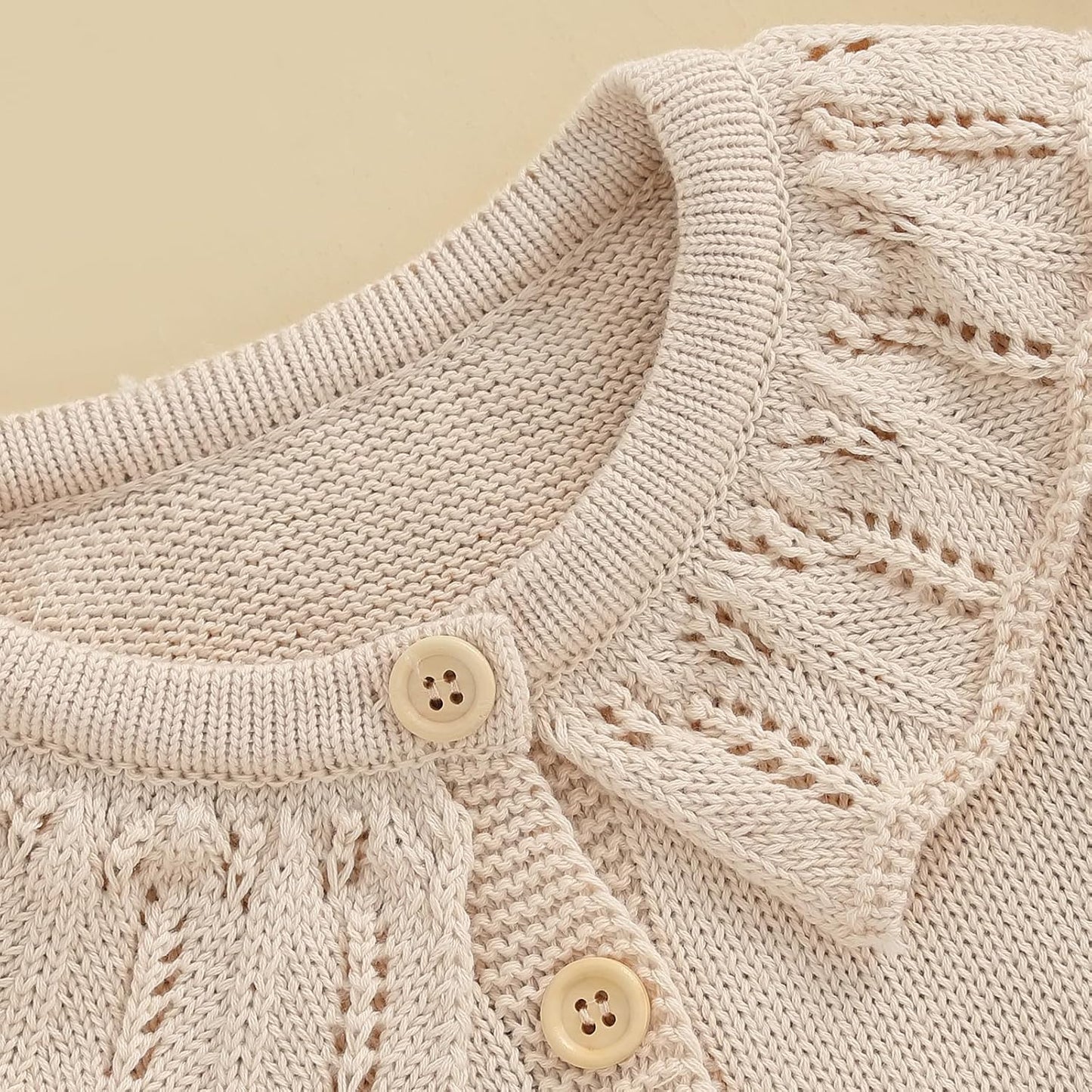 FOMOYUU Strickjacke für Kleinkinder und Neugeborene, Mädchen, langärmelig, Knopfleiste, Sweatshirt, Jacke, Herbst-Outfits