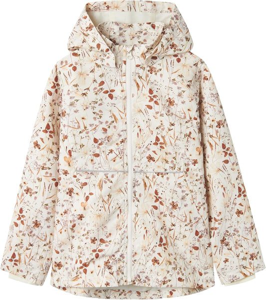 Name it kids Girls Nkfmaxi Li Jacket Aop, Whisper White, numeric_134 