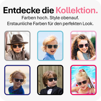 Mausito Sonnenbrille Kinder 3-6 Jahre & 6-10 Jahre | VERGLEICHSSIEGER Kindersonnenbrille 100% UV-Schutz | FLEXIBLE Bügel | Schadstofffreie Kindersonnenbrillen