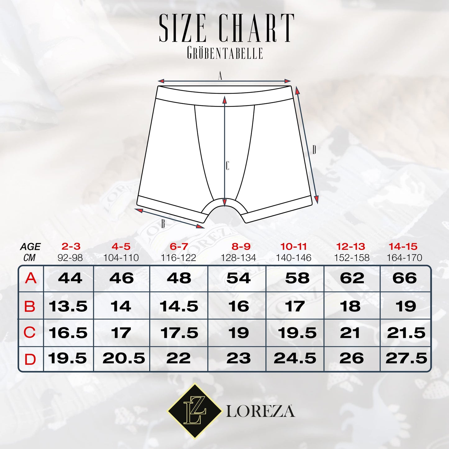LOREZA ® 10er Pack Jungen Boxershorts Slips Dinosaurier Motiv Unterhosen Baumwolle
