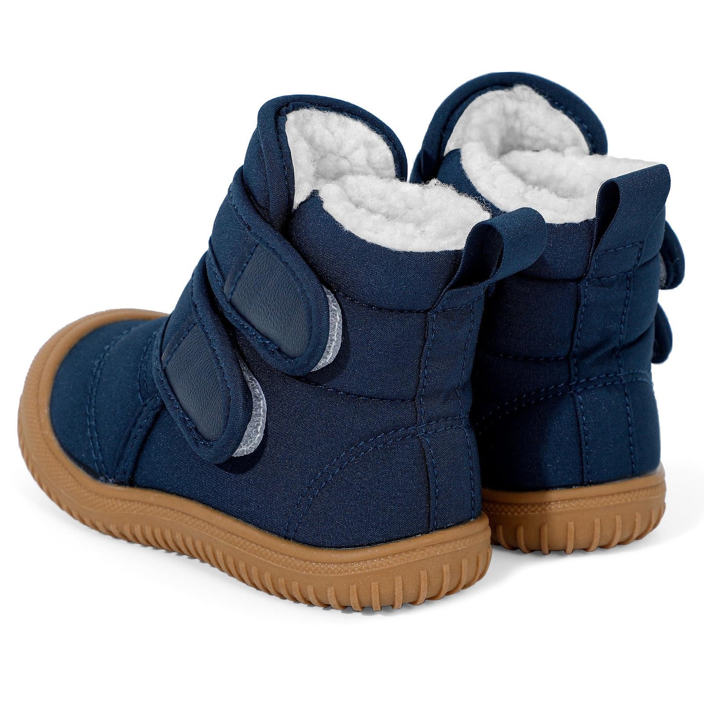 MASOCIO Winter Shoes Baby Boots Boys Girls Toddler Winter Boots Plush Flat Rubber Non-Slip Size 19-27 EU