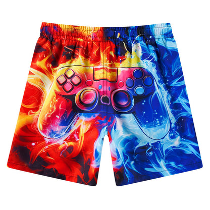 Fanient Badehose Jungen Schwimmshorts - 2 in 1 Badeshorts mit Kompression Liner für optimalen Komfort