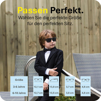 Mausito Sonnenbrille Kinder 3-6 Jahre & 6-10 Jahre | VERGLEICHSSIEGER Kindersonnenbrille 100% UV-Schutz | FLEXIBLE Bügel | Schadstofffreie Kindersonnenbrillen