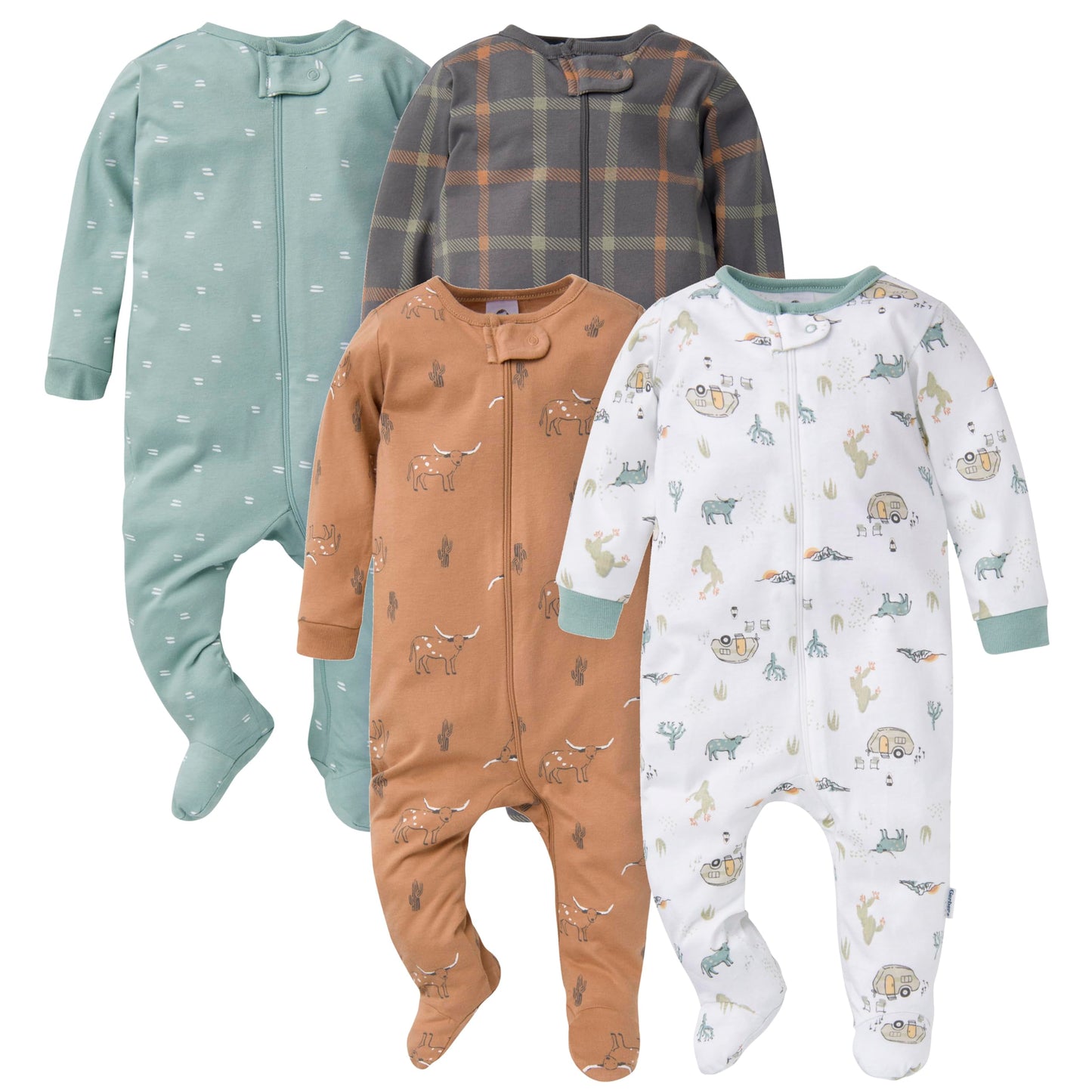Gerber Baby Jungen Sleep ‚N Play Socken Baby und Kleinkind Schläfer 4er Pack