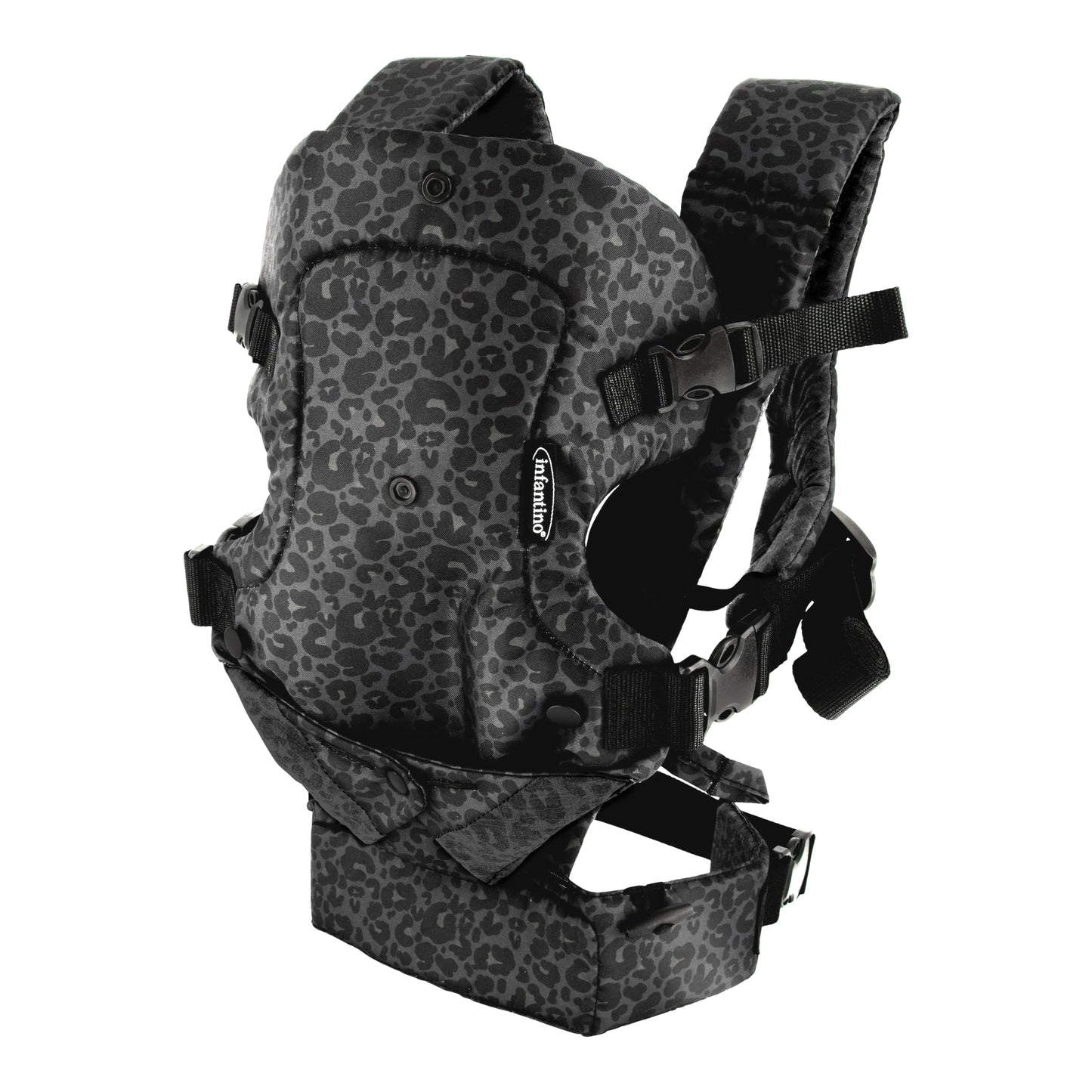 Infantino Flip Advanced 4-in-1 Babytrage, Ergonomisch, Umwandelbar, mit Blickrichtung Nach Innen und Außen, Vorne und Hinten Tragbar für Neugeborene bis Kleinkinder von 3,6-14,5 kg, Grau