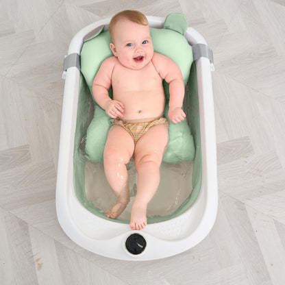 Faltbar Baby Badewanne Mit Rutschfestem Badewannensitz - Babywanne Xxl Mit Badethermometer - Von Der Geburt Bis 3 Jahre - Baby Bathtub - Babygeschenk - Geburtsgeschenke Für Mädchen & Jungen