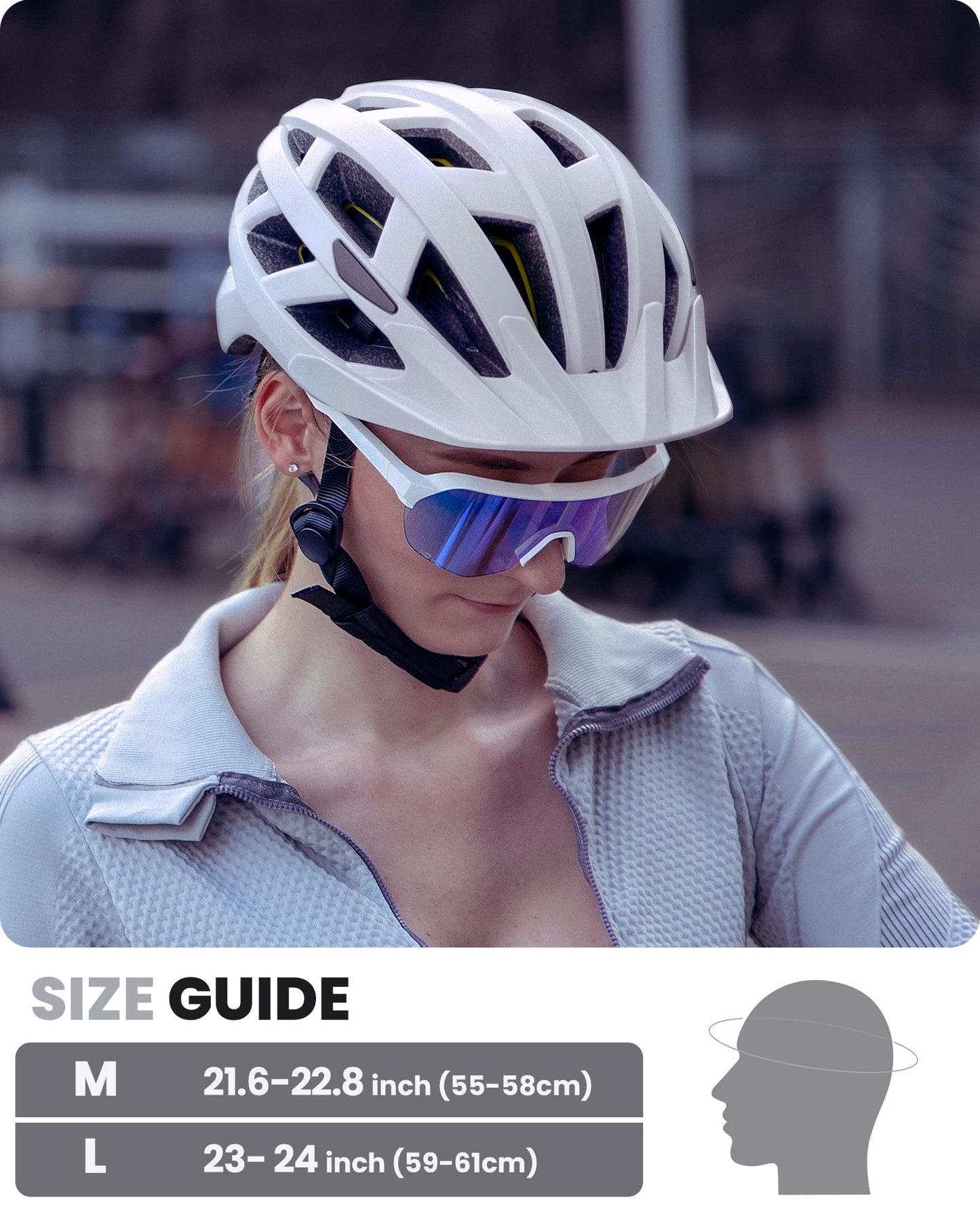 OutdoorMaster MIPS Fahrradhelm - Zwei herausnehmbare Innenfutter & Belüftung in Multi-Environment - Fahrradhelm in Mountain, Autobahn für Jugendliche & Erwachsene