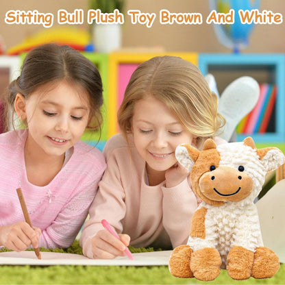 TIVUNORON Cows Kawaii Cuddly Toy, 22 cm Soft Cow Cuddly Toy, Plush Toy, Fluffy and Soft Cow Plush Toy, for Boys Girls Birthday, Children's Day, Christmas Gift