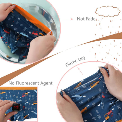 Anntry Kinder Weiche Baumwollene Unterwäschen Kleinkind 8 Pack Kleine Jungen Sortiert Boxer Shorts Slips 2-12 Jahre
