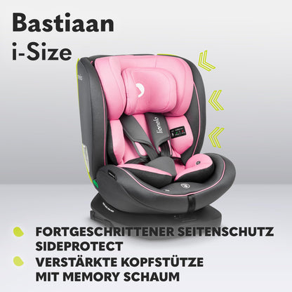 LIONELO Bastiaan i-Size One 360o drehbarer Autositz für Kinder von 40-150 cm, Montage in Fahrtrichtung und entgegen der Fahrtrichtung möglich, ISOFIX Pas TopTether Einstellbare Rückenlehne - Meloni2
