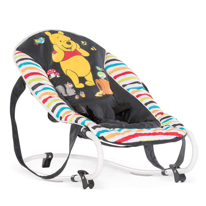hauck Babywippe Rocky für Babys ab Geburt bis 9 kg, Einhändig Verstellbare Rückenlehne, Schaukelfunktion und Wippfunktion, Leicht Tragbar mit Tragegriff, 3-Punkt-Gurt (Disney Mickey Stars)