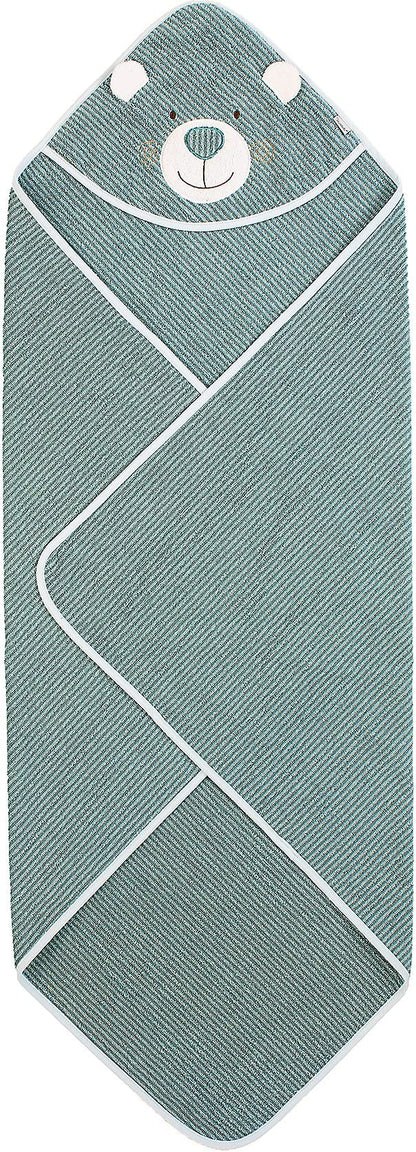 Sterntaler Spiel-Waschhandschuh Bär Ben, Größe: 22 x 24 cm, Mittelgrün