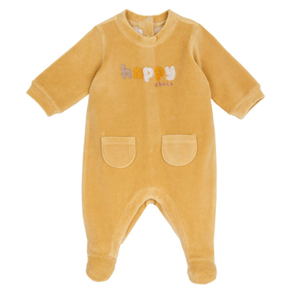 Chicco, Babystrampler Aus Warmem Und Weichem Nicki, Mit Praktischer Schrittöffnung, Ideal Für Den Winter, Babykleidung für 0-24 Monate, Designed in Italy
