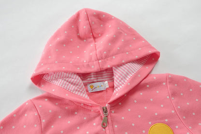 EULLA Children's Girls' Zip Up Hoodie Sweat Jacket Hooded Jacket Hooded Jacket Hoodie Long Sleeve Cotton Unicorn Pullover Hoodie Sweatshirt with Zip 92 98 104 110 116 122