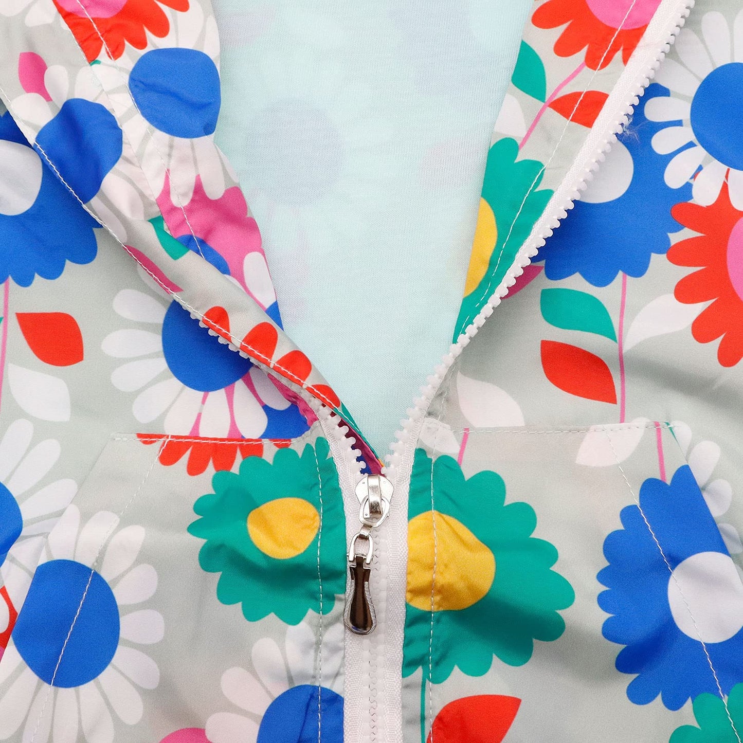 JinBei Jacken Mädchen Jacke Baby Kinder Kapuzen Sweatjacke Kapuzenjacke Cartoon Aufdruck Winddicht Mantel Windjacke Übergangsjack Frühling Herbst Outwear Softshelljacke Regenjacken 1-7 Jahre