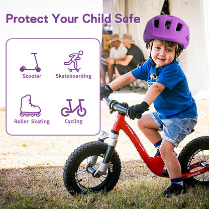 FAYDUDU Toddler Helmet Children's Bicycle Helmet Baby Multi-Sport Adjustable Helmet Sports Helmet Cycling Bicycle Scooter Skateboard Helmet Lightweight for Children Boys Girls from 2-8 Years Old