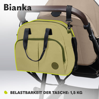 LIONELO BIANKA Children's Pushchair 3-in-1 (22 kg) Baby Carrycot (9 kg) Baby Seat (13 kg), Foldable, Travel System, Backrest Adjustment, Wheels 360o Shock Absorber, Hood XXL