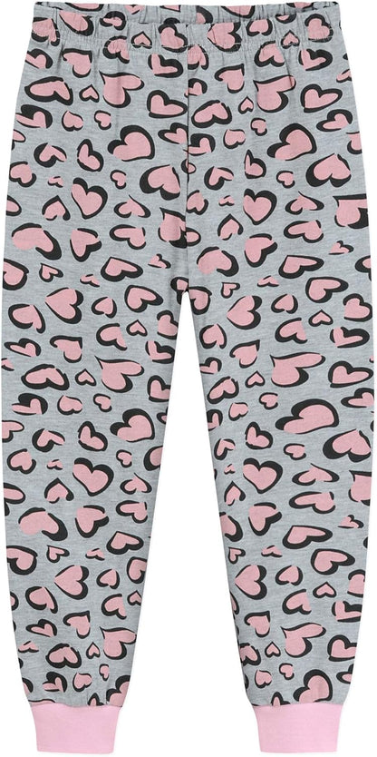 EULLA Kinder Schlafanzüge Mädchen Langarm Winter Pyjama Set Baumwolle Meerjungfrau Einhorn Prinzessin Katze Dino Zweiteilig Nachtwäsche 92 98 104 110 116 122