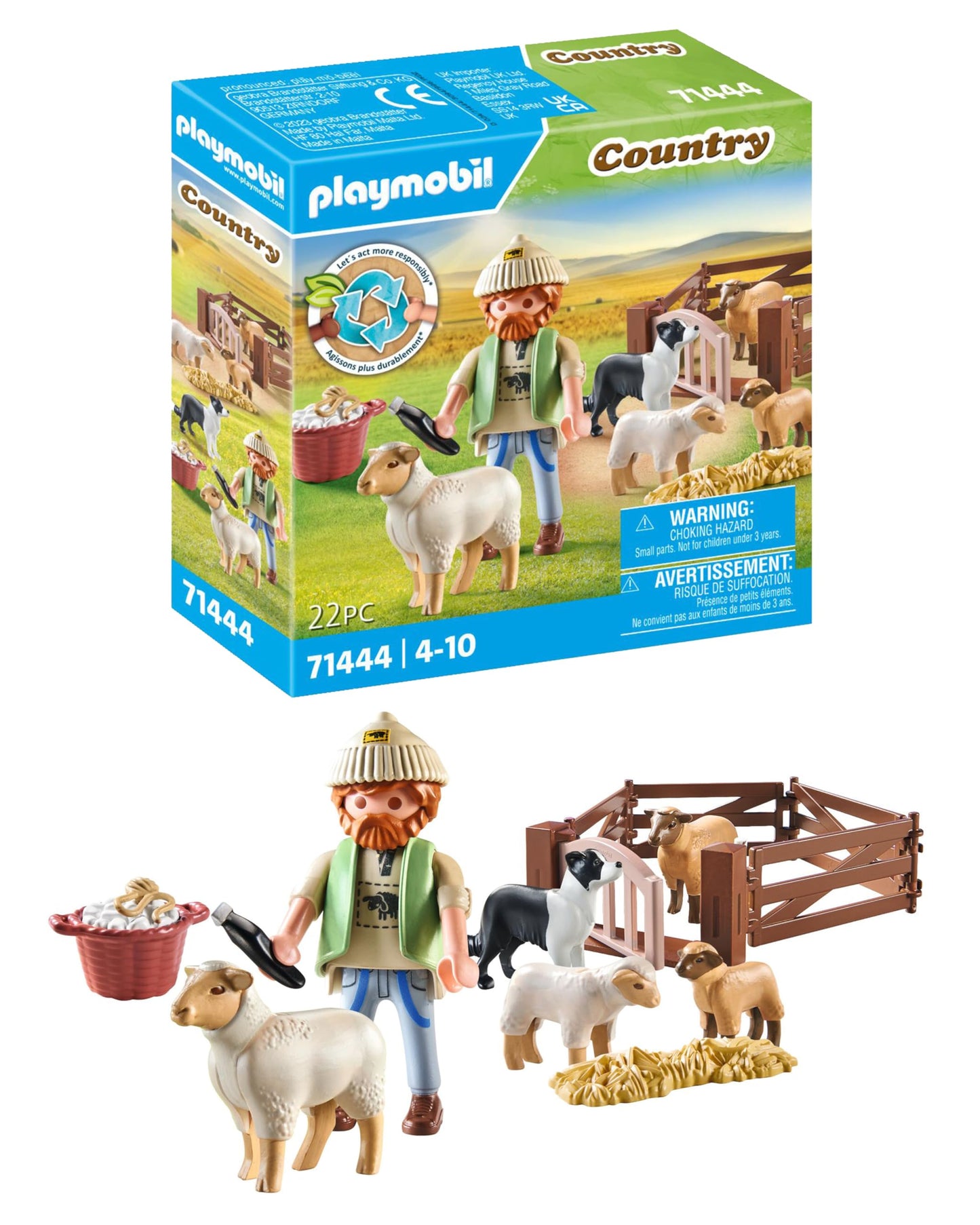 PLAYMOBIL | Country | Tierarzteinsatz bei den Eseln |Spielzeug für Kinder ab 4 Jahren | 71471