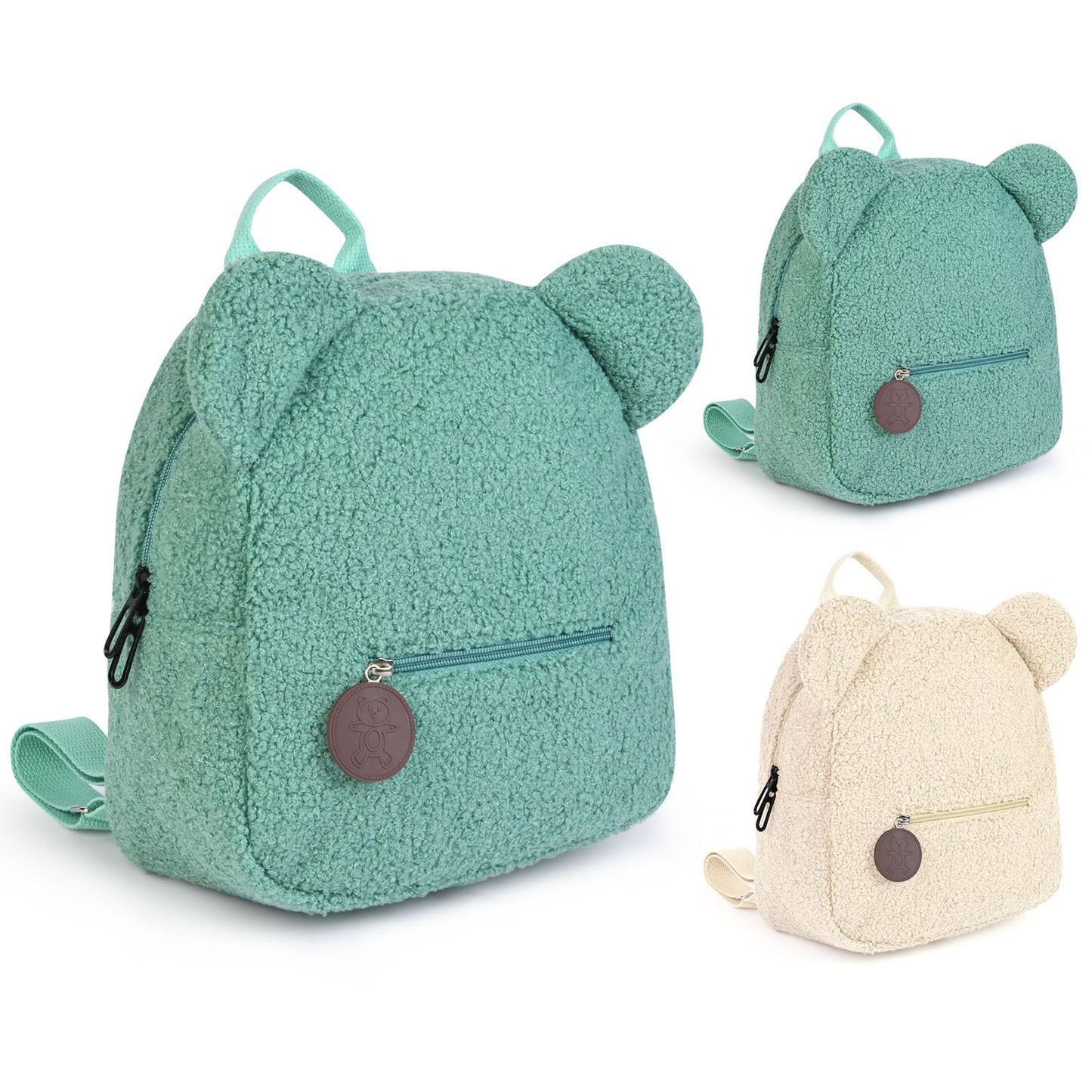 Aomig Plush Backpack Kindergarten Backpack Toddler Backpack Kindergarten School Bag for Boys Girls Children Animal Kids Backpack Animal Cartoon Mini Bag Kids Backpack for Baby 2-6 Years 
