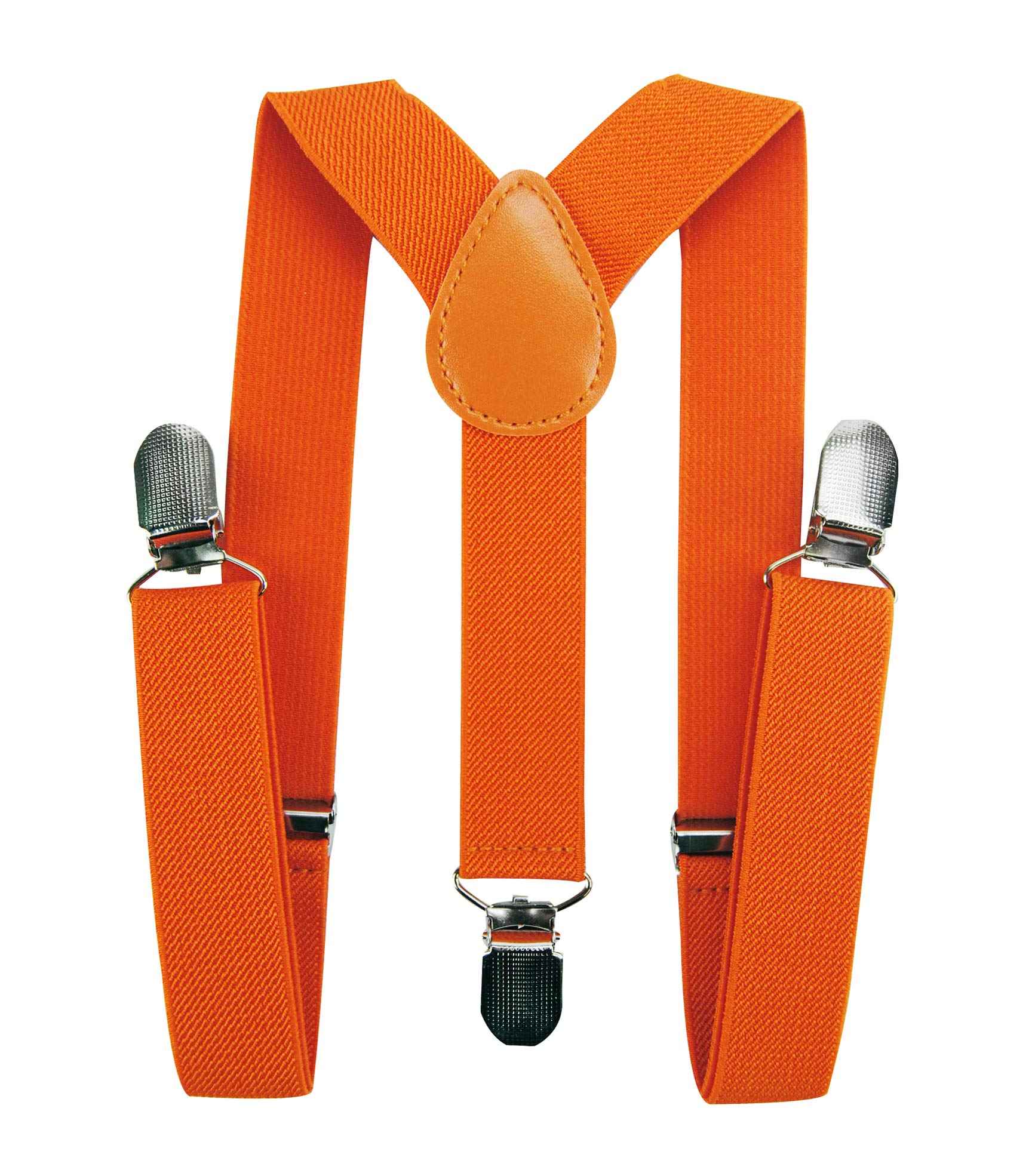 axy HTK25-1 Children's Boys Braces Y Shape Wide 2.5 cm with 3 Strong Clips Can be Combined with Bow Tie Plain Colours