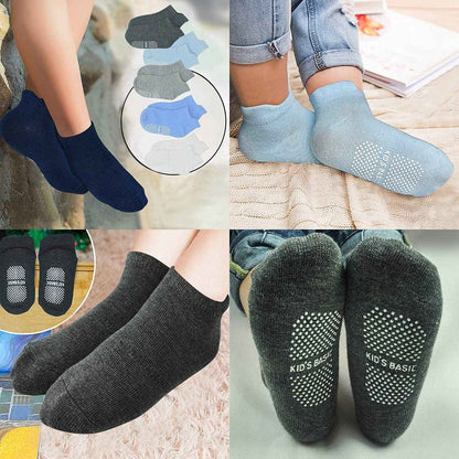 HYCLES Baby ABS Socks Children 0-7 Years 12 Pairs Stopper Socks Children Non-Slip Socks Child Boys Girls 23-26 27-30 Toddler Socks Baby