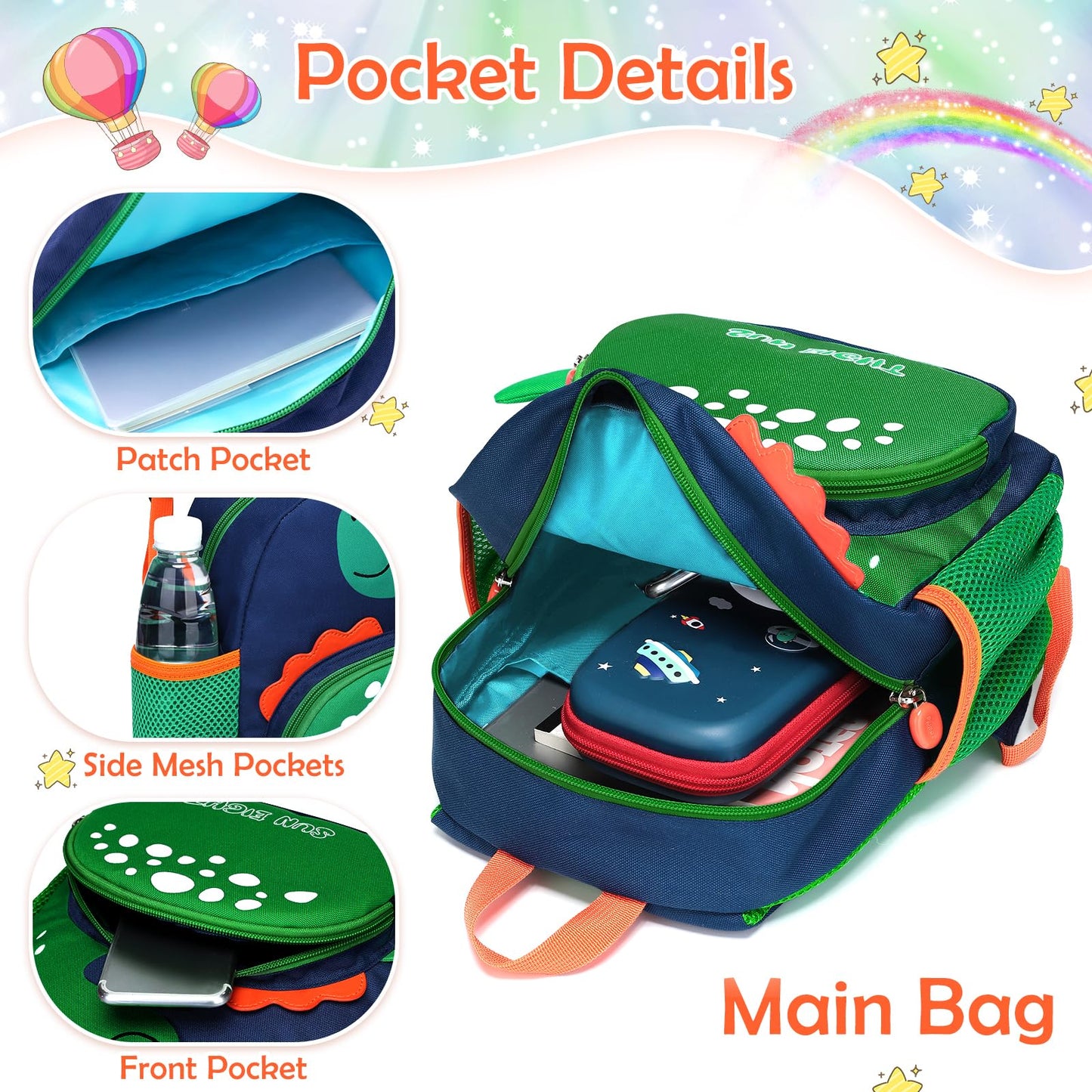 Kinderrucksack Mädchen Kleiner Rucksack Kinder mit Brustgurt, Rosa | Leicht Wasserdicht Vorschule Kleinkind, Schulrucksack Einhorn, Tagesrucksack, Kindergarten Schultasche für 1-5 Jahre
