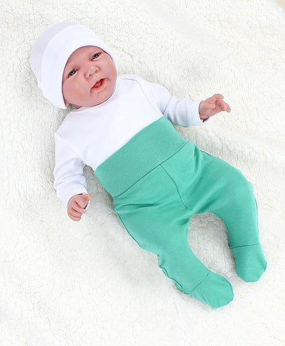 TupTam Baby Unisex Pants with Foot Colourful 5-Pack 