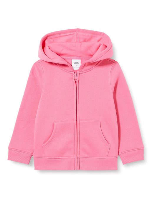 Essentials Girls' Fleece Zip-Up Hoodie 
