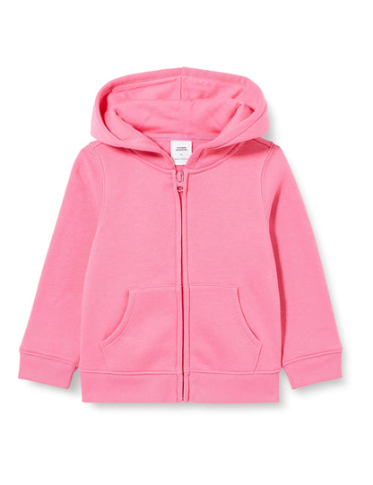 Essentials Girls' Fleece Zip-Up Hoodie 