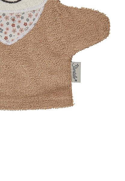 Sterntaler Sunny Horse Wash Mitts - Terry Cloth Baby Wash Mitt Made of Absorbent, Soft Cotton, Provides Fun Bathing and Showering - Baby and Children's Wash Cloth, Light Beige