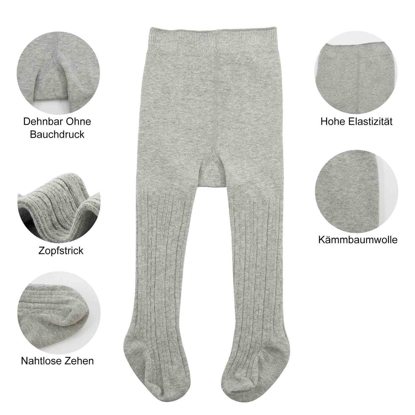 Baby Tights for Girls Soft Cotton Leggings Toddler Solid Knitted Socks Warm Stockings Newborn Trousers