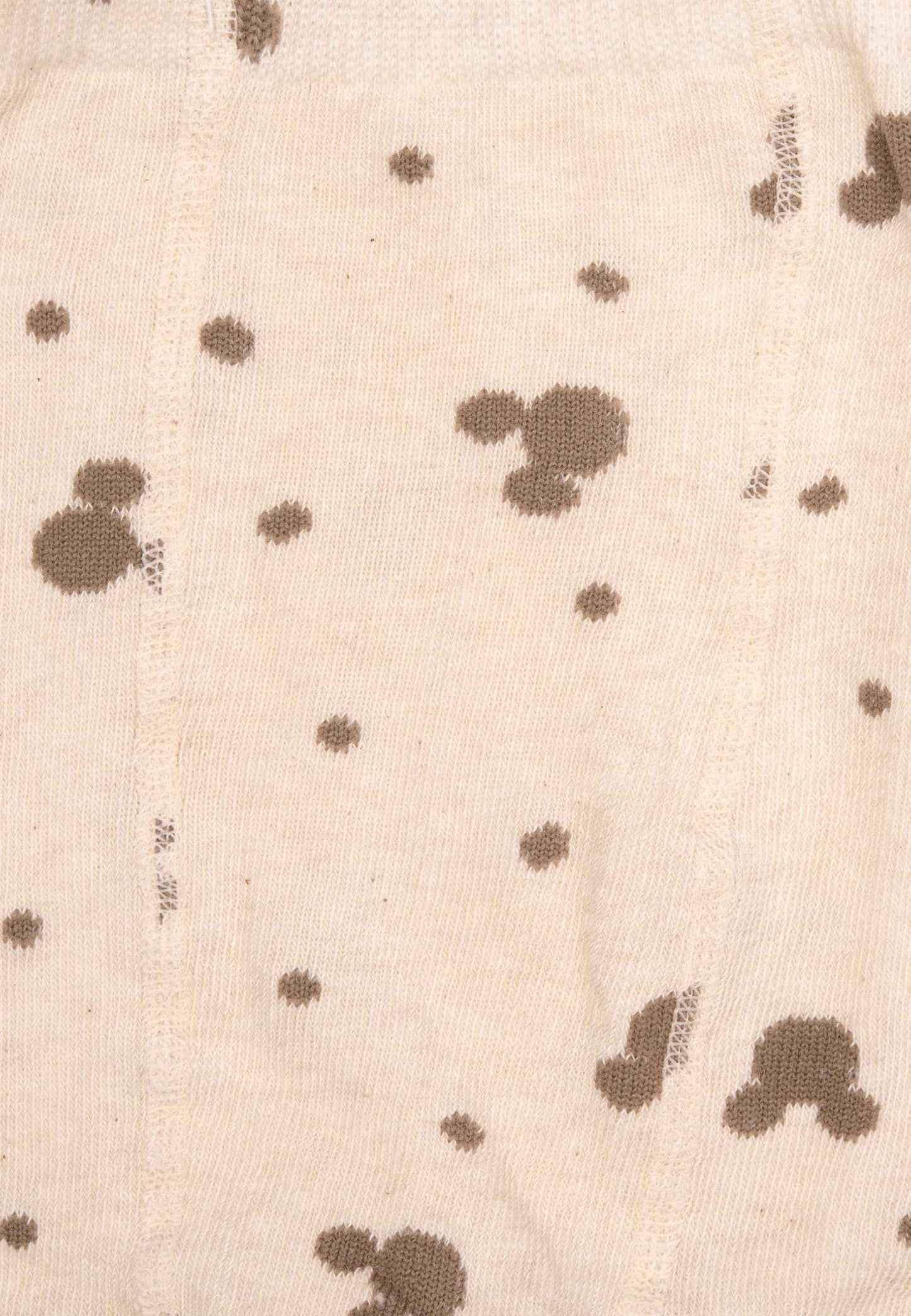 United Labels Disney Mickey Mouse Baby Tights for Boys and Girls - Baby Tights Baby Clothing Brown Light Green (Pack of 3)