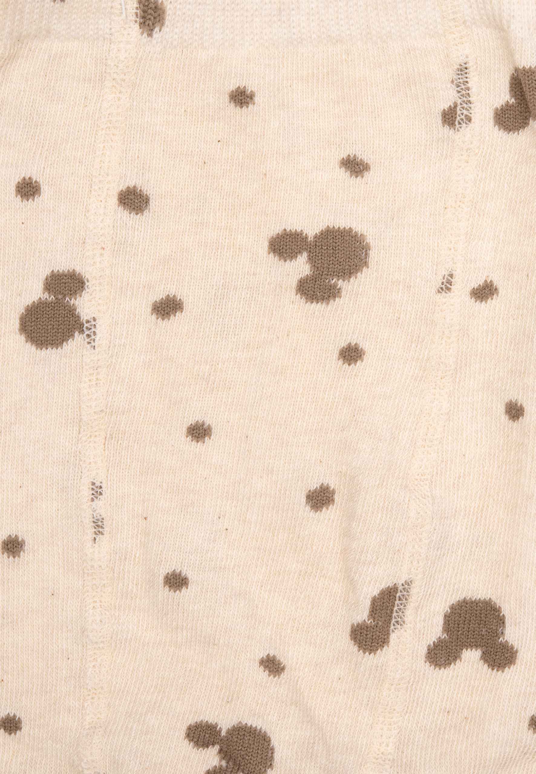 United Labels Disney Mickey Mouse Baby Tights for Boys and Girls - Baby Tights Baby Clothing Brown Light Green (Pack of 3)