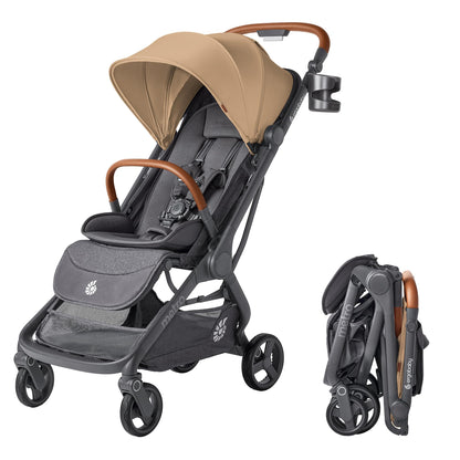 Ergobaby Metro3 Kinderwagen Buggy mit Liegefunktion, Baby-Buggy ab Geburt bis 22kg (0-4 Jahre), Zusammenklappbar und Autositz Kompatibel, höhenverstellbarer Griff, ergonomischer Sitz, Graphite Grey